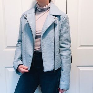 Ann Taylor Faux Leather Moto Jacket