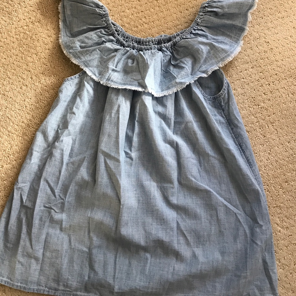 Gap chambray off the shoulder top