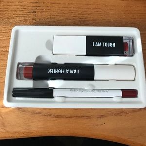 Realher lip kit in color Deep Red