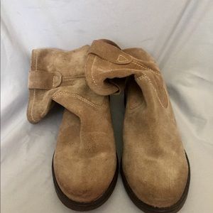 Leather slouch ankle boots size 6.5