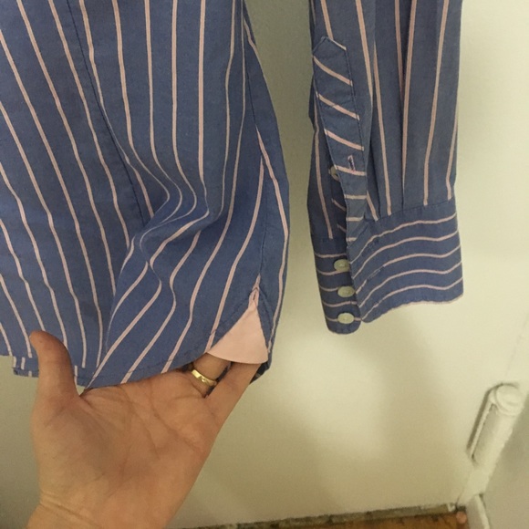 J Crew slim fit pink and blue long sleeve shirt sm - Picture 4 of 4