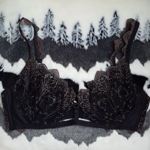 NWOT 36C Free People Black Underwire Bra