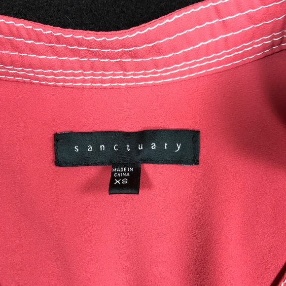 Sanctuary xs coral blouse. Excellent condition!!! - Picture 6 of 7