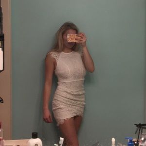 White lace dress