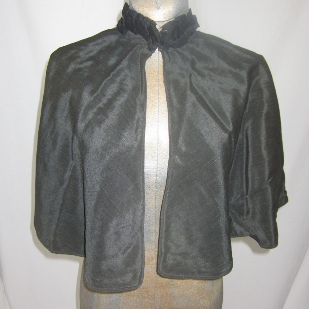 Antique Vintage Black Cape Very Downtown Abbey