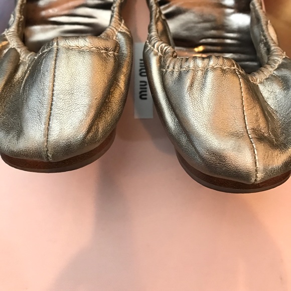 Miu miu ballet shoes Sz 37 - Picture 3 of 5