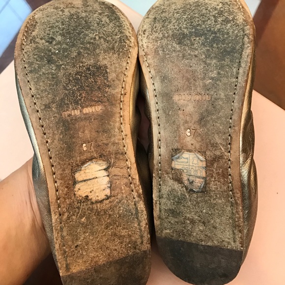 Miu miu ballet shoes Sz 37 - Picture 5 of 5