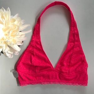 NWT-Pink Lace Halter Xhilaration bralette