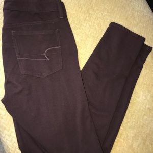 American eagle burgundy jeans