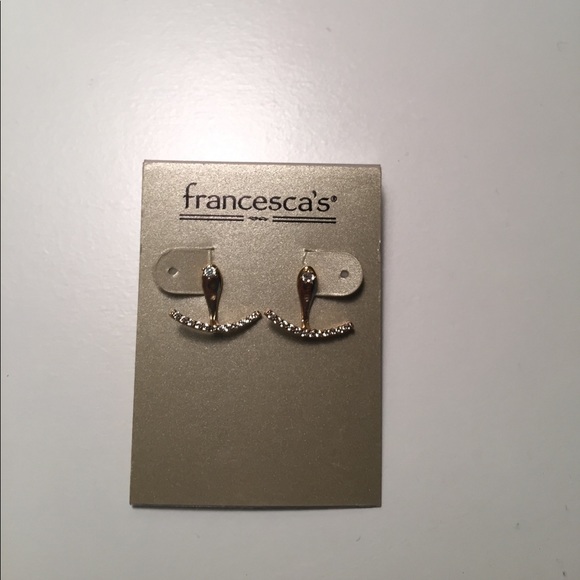 Francesca's Collections Jewelry - Francesca’s earring jackets silver NWT
