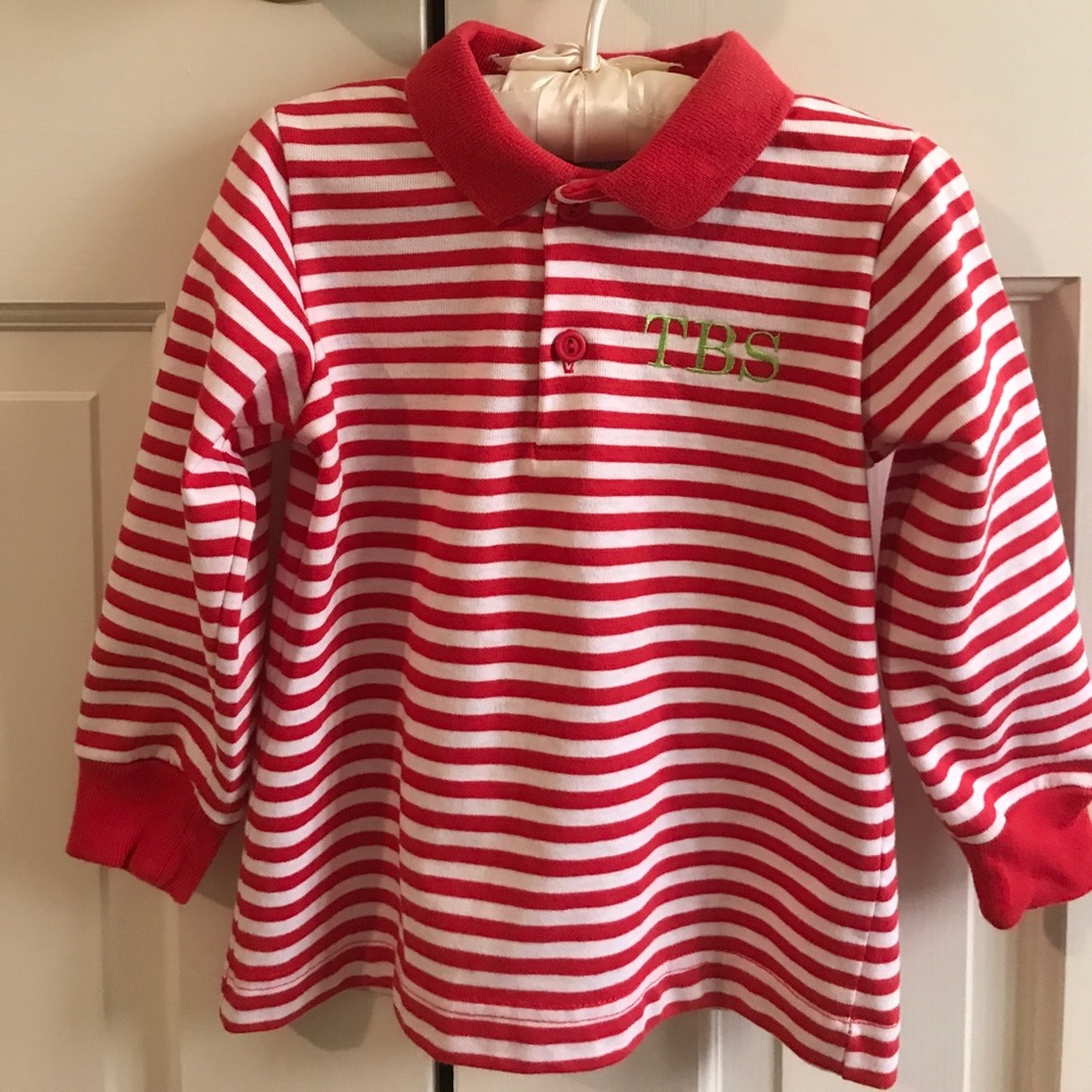 Patsy Aiken Red & White Stripe L/S Shirt