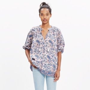 Madewell paisley print top