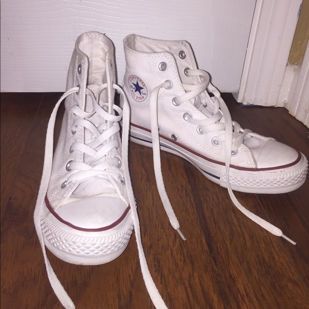 Converse all star hightop sneakers white