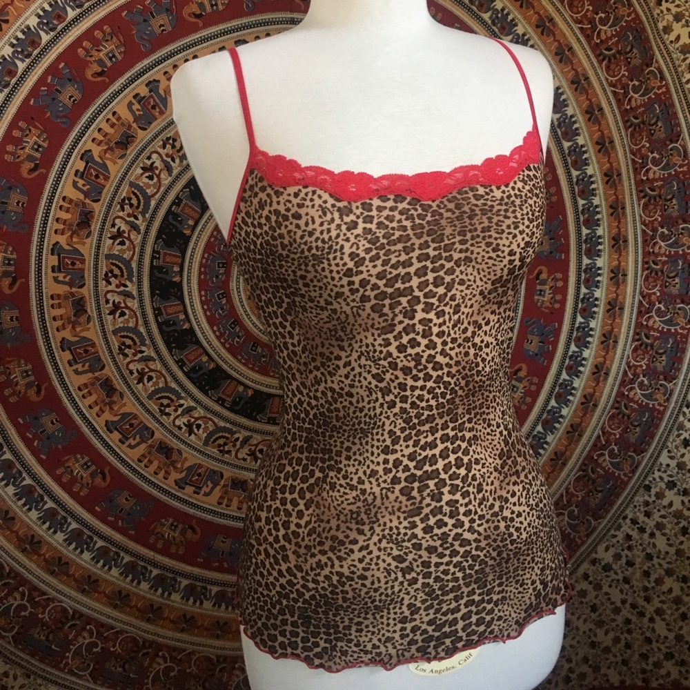 Leopard Print Camisole Set (Worn Once)