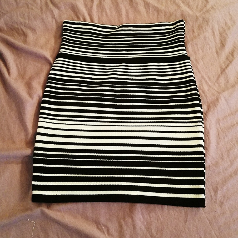 Black and white skirt