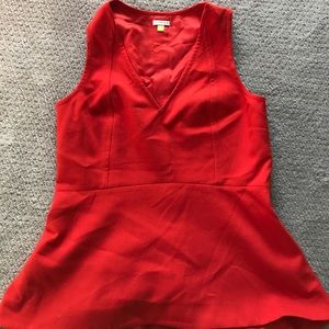 Red Peplum Top