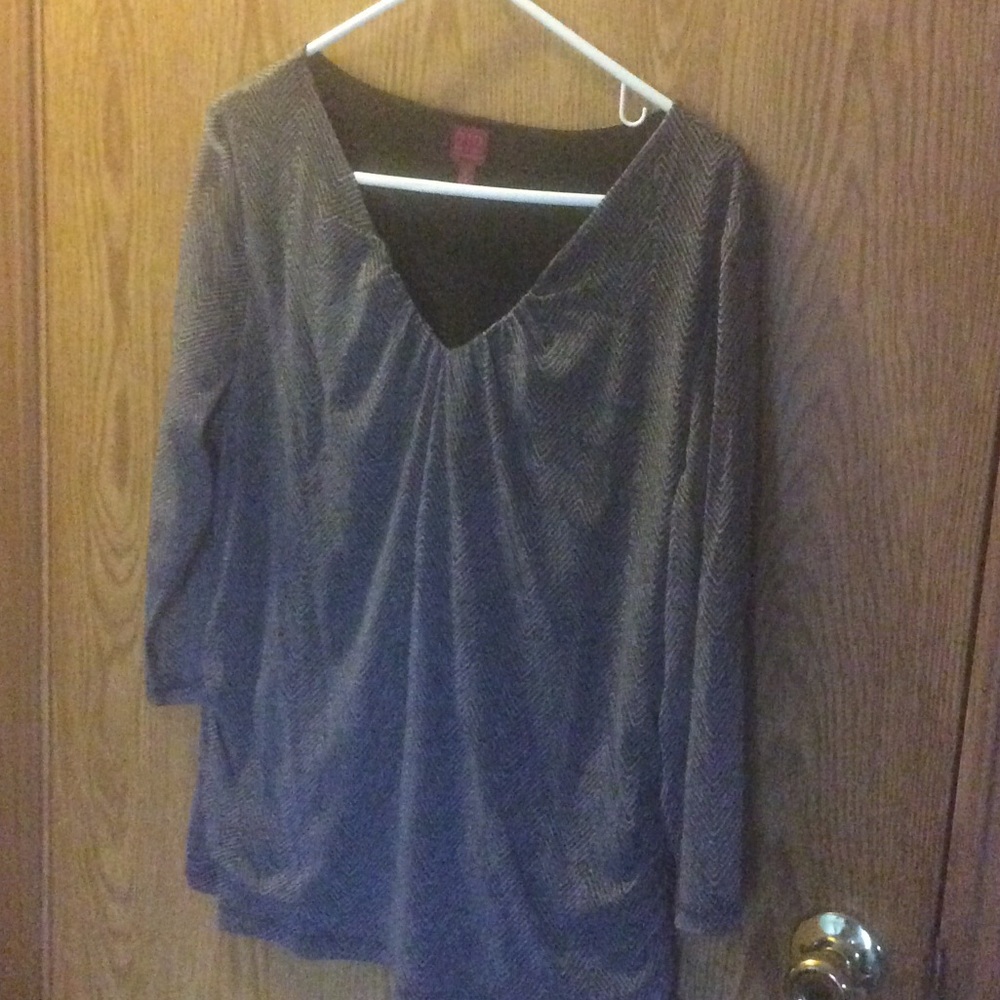 Dressy long sleeve shirt with sheer sleeves