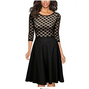 Casual Swing Dress (Polka Dot)