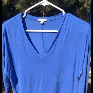 Gap blue three-quarter sleeve shirt