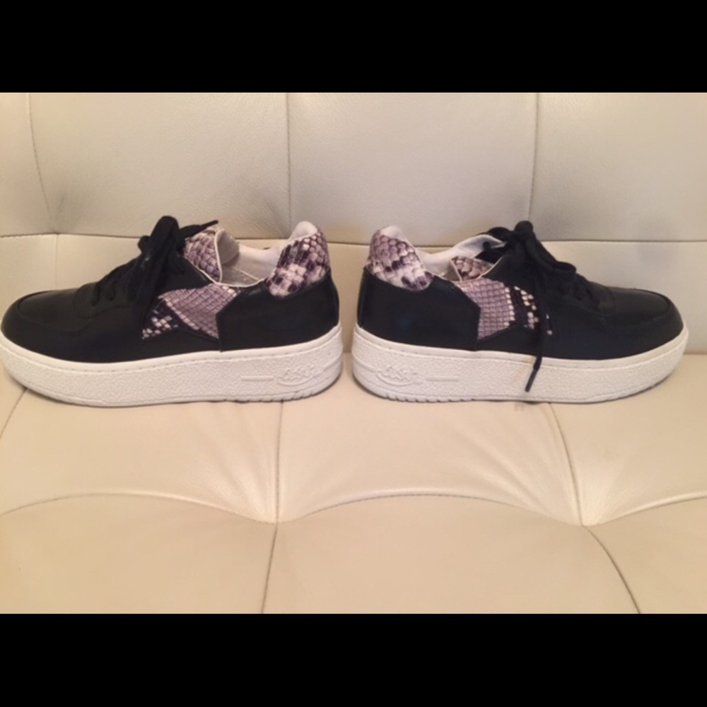 ASN LEATHER SNAKESKIN SNEAKERS SHOES