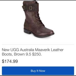 Woman leather UGG boots
