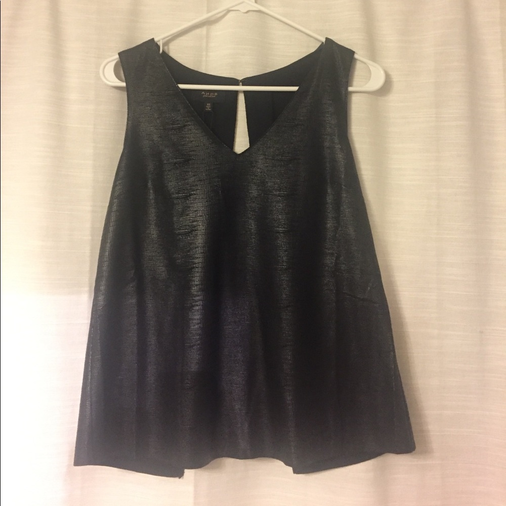 Andb gold collection leather shirt