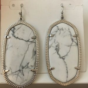 NEW Kendra Scott Howlite/ Silver Danielle Earring