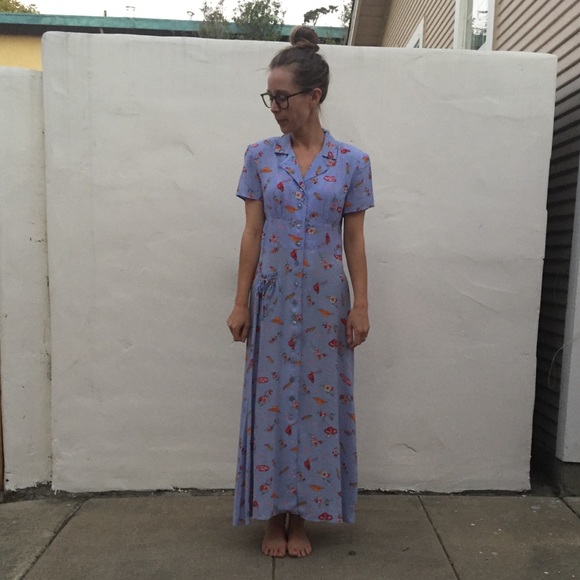 Dresses & Skirts - “Scarlet” vintage button up maxi dress