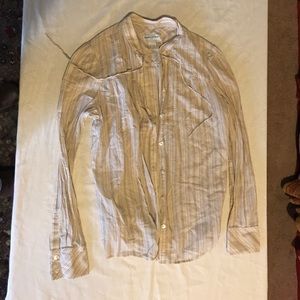 Taupe stripped blouse