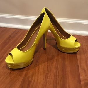 Neon Yellow Stilettos