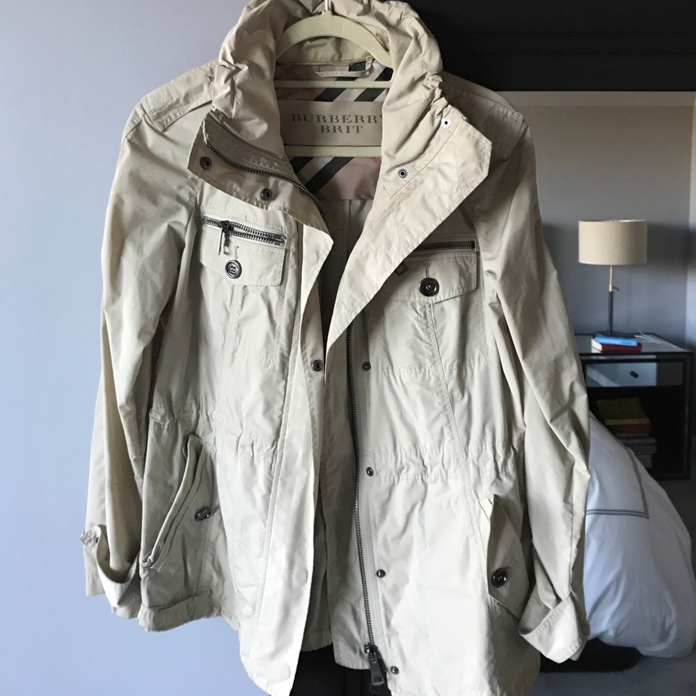 Burberry Brit Tan Utility Coat sz S