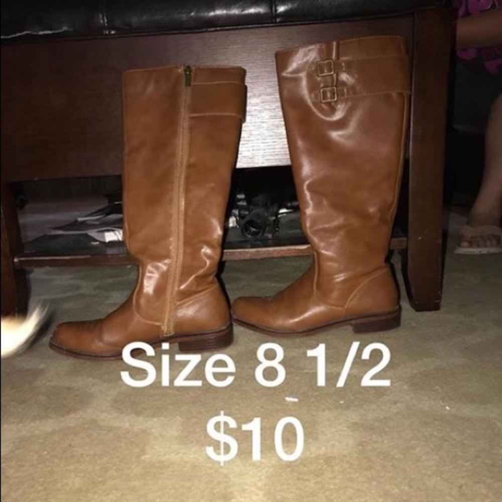 Tan boots