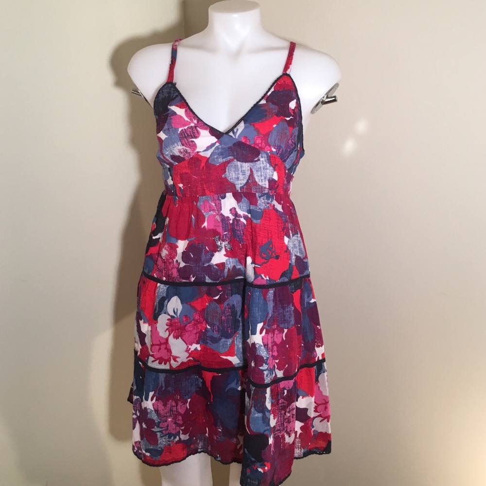 Sz L Aeropostale cotton sundress w/ tie in back