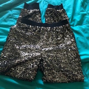 Gold sequin sweats