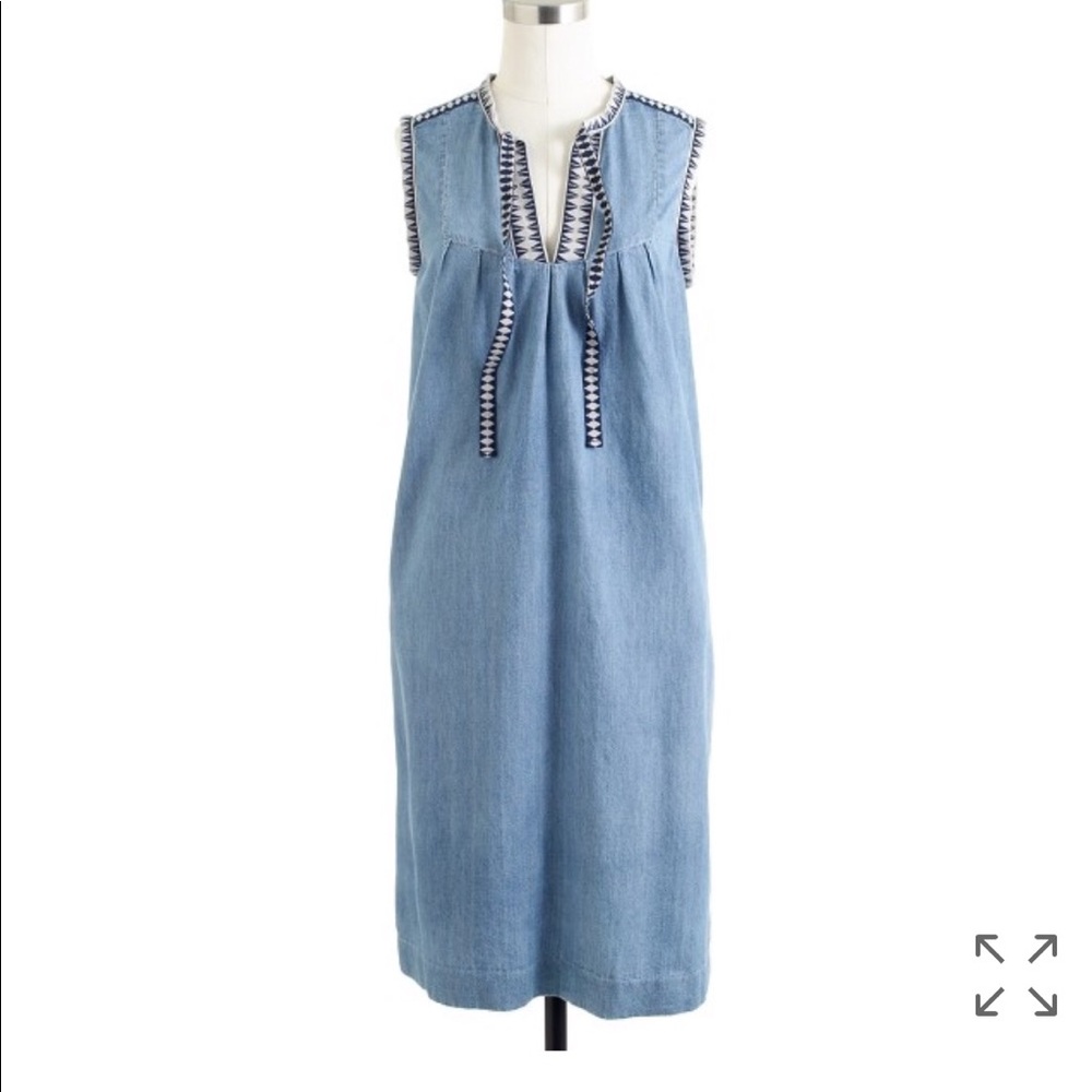 J.Crew washed chambray dress