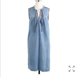J.Crew washed chambray dress