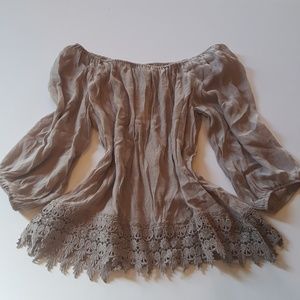 Bobeau off the shoulder top