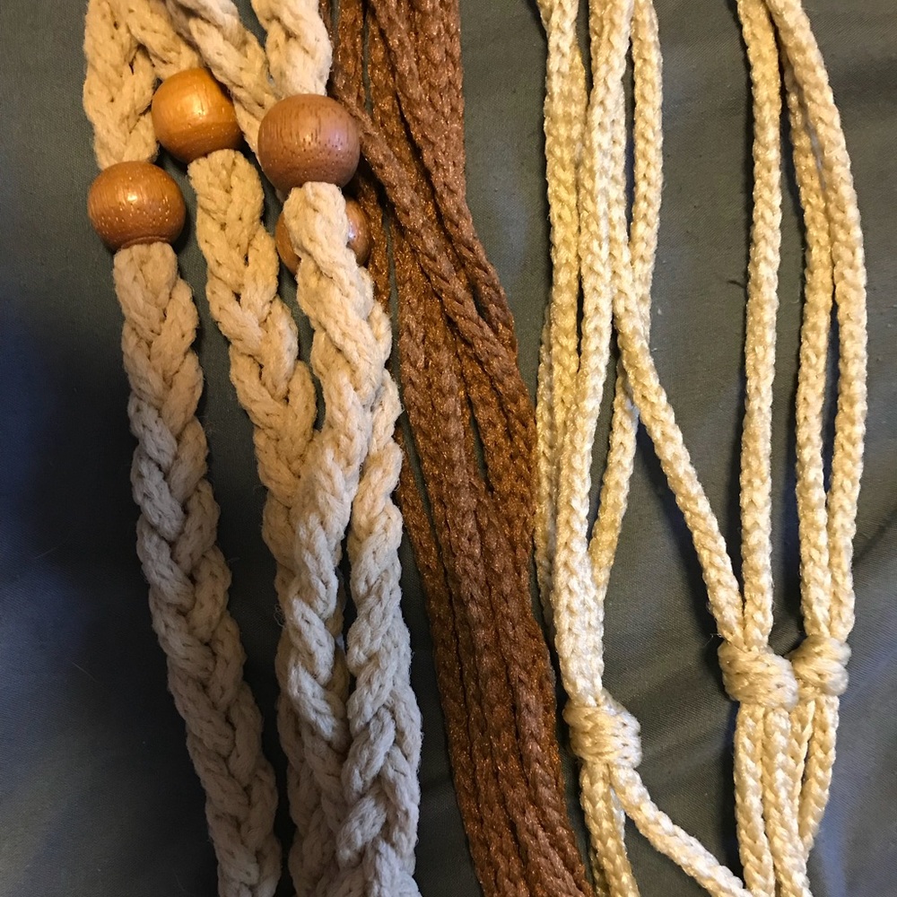 Plant hangers in three different colors!