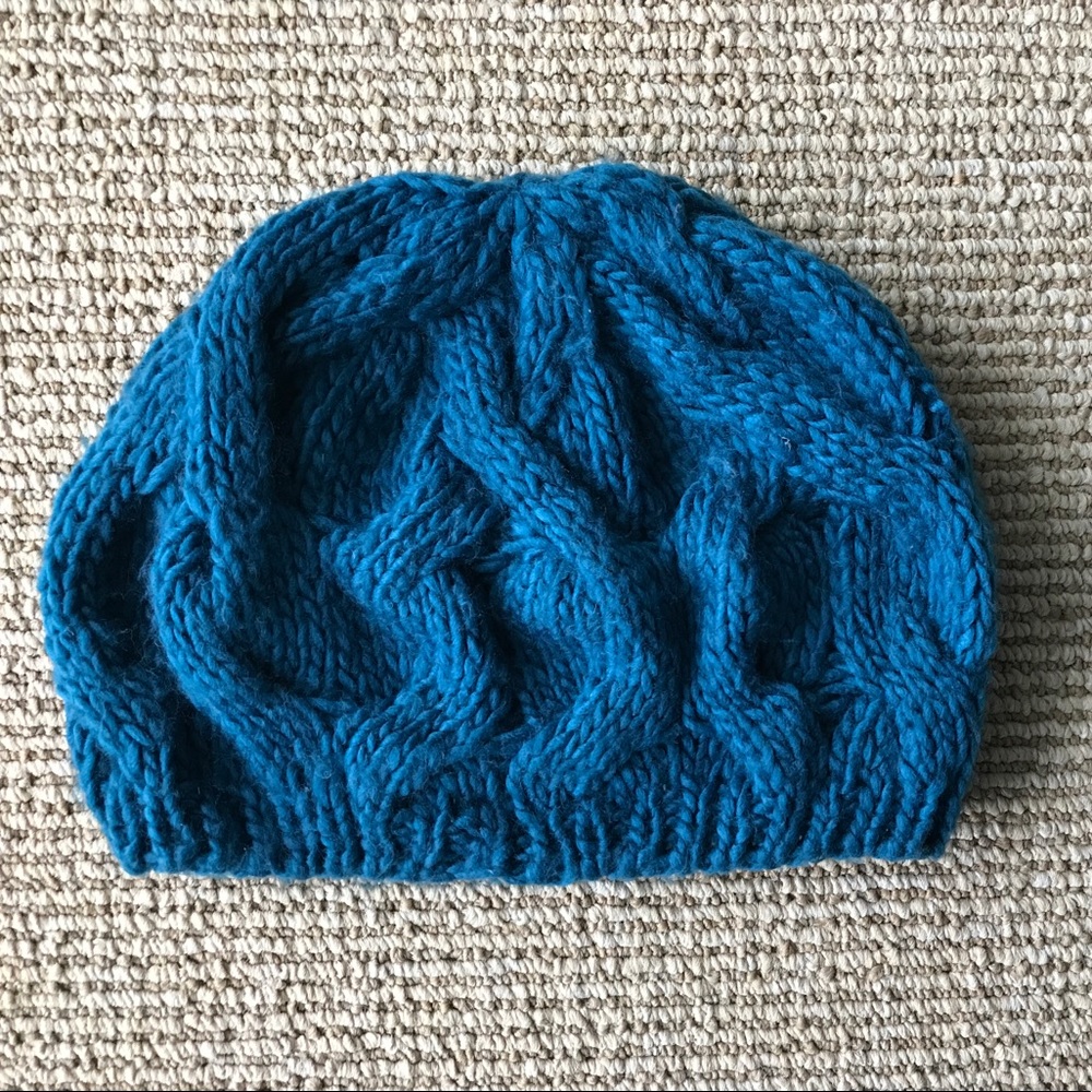 Knitted Blue Beanie
