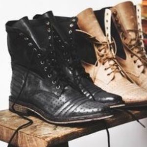 Free People Military Boots - worn once - no box