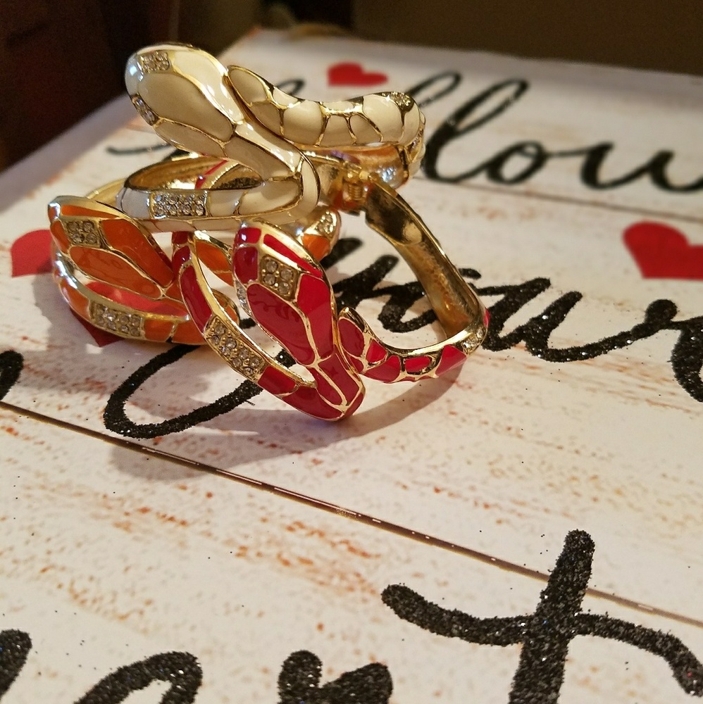 Red Snake Bangle