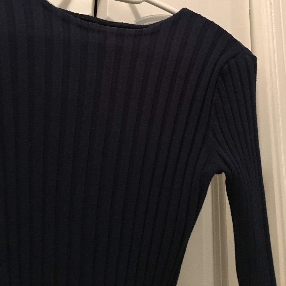 Dark navy dress size M spandex unique point wrist - Picture 6 of 7