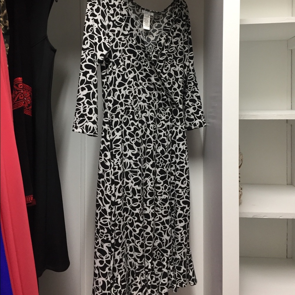 Black and white dress