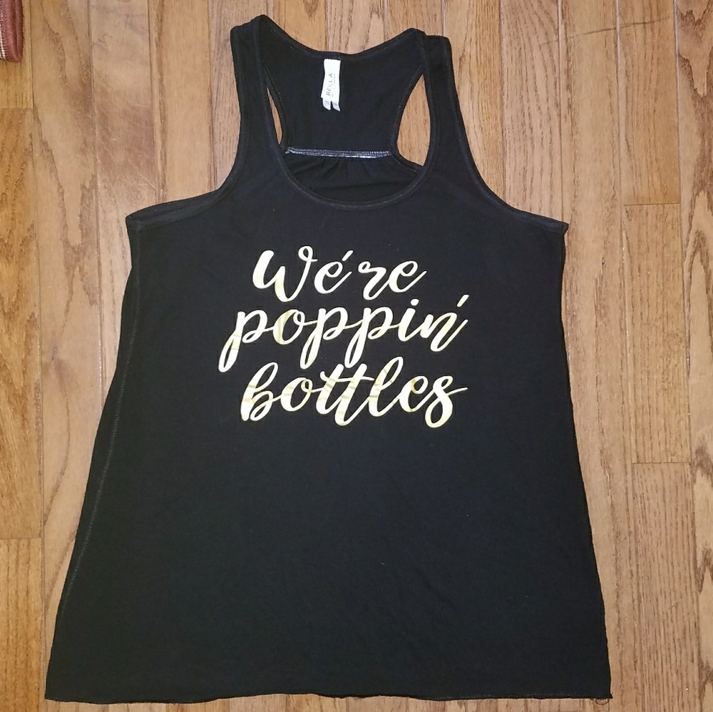 Poppin' Bottles Bridesmaid Racerback Tank Top