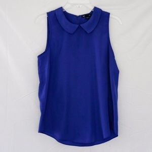 GAP Royal Blue Peter Pan Collar Blouse