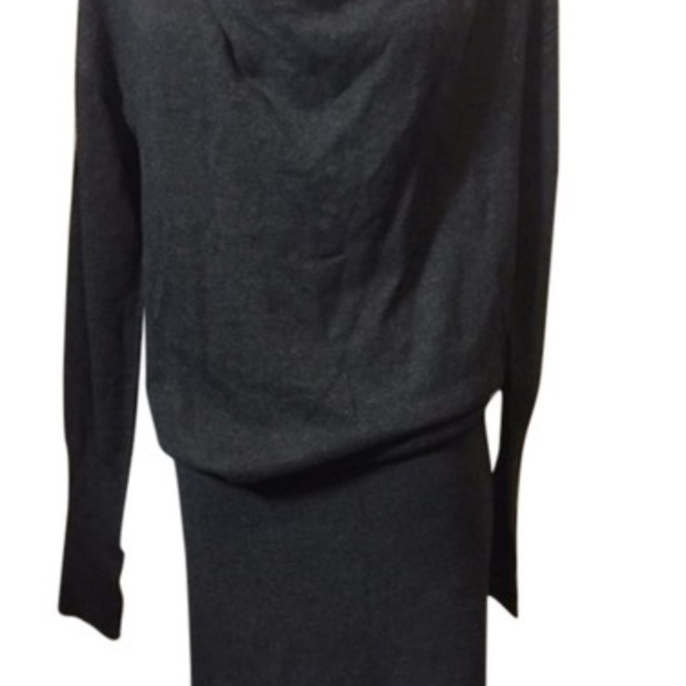 Ann Taylor Dark Grey Sweater Dress