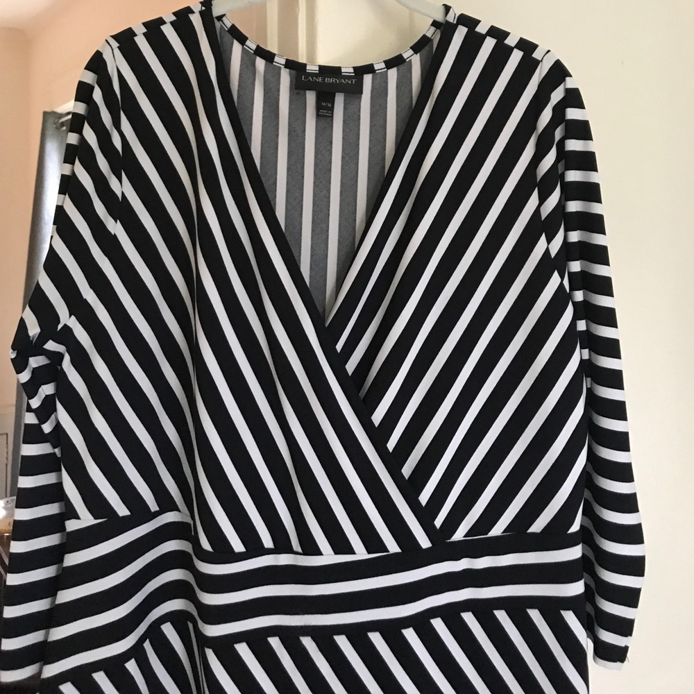 Lane Bryant Striped Dress - Picture 2 of 7