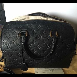 LOUIS VUITTON Empreinte Speedy Bandouliere 30 Noir