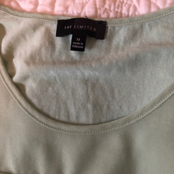 Pale Green Ruffled Blouse - Picture 6 of 7