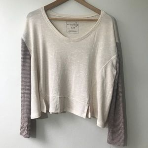 Free People We the Free Long Sleeve Tee Size Small